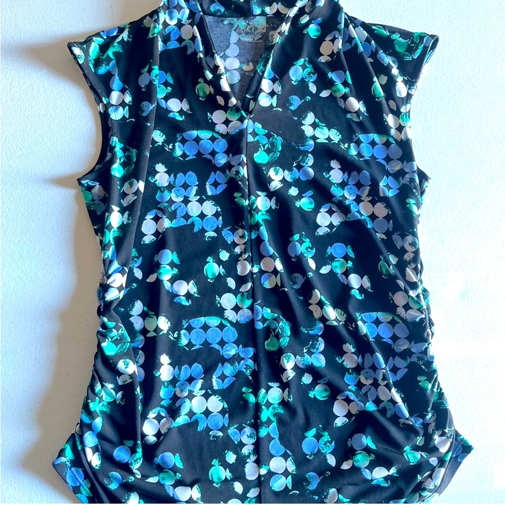 V-neck Printed Blouse